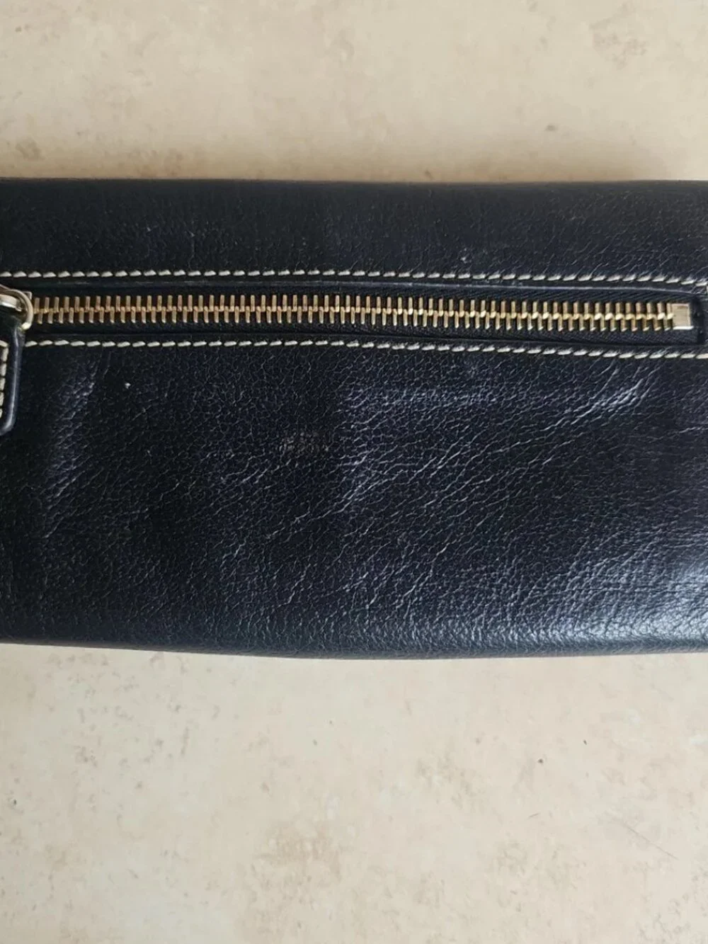 Dooney & Bourke Black Envelope- Style Madison Organizer Wallet
